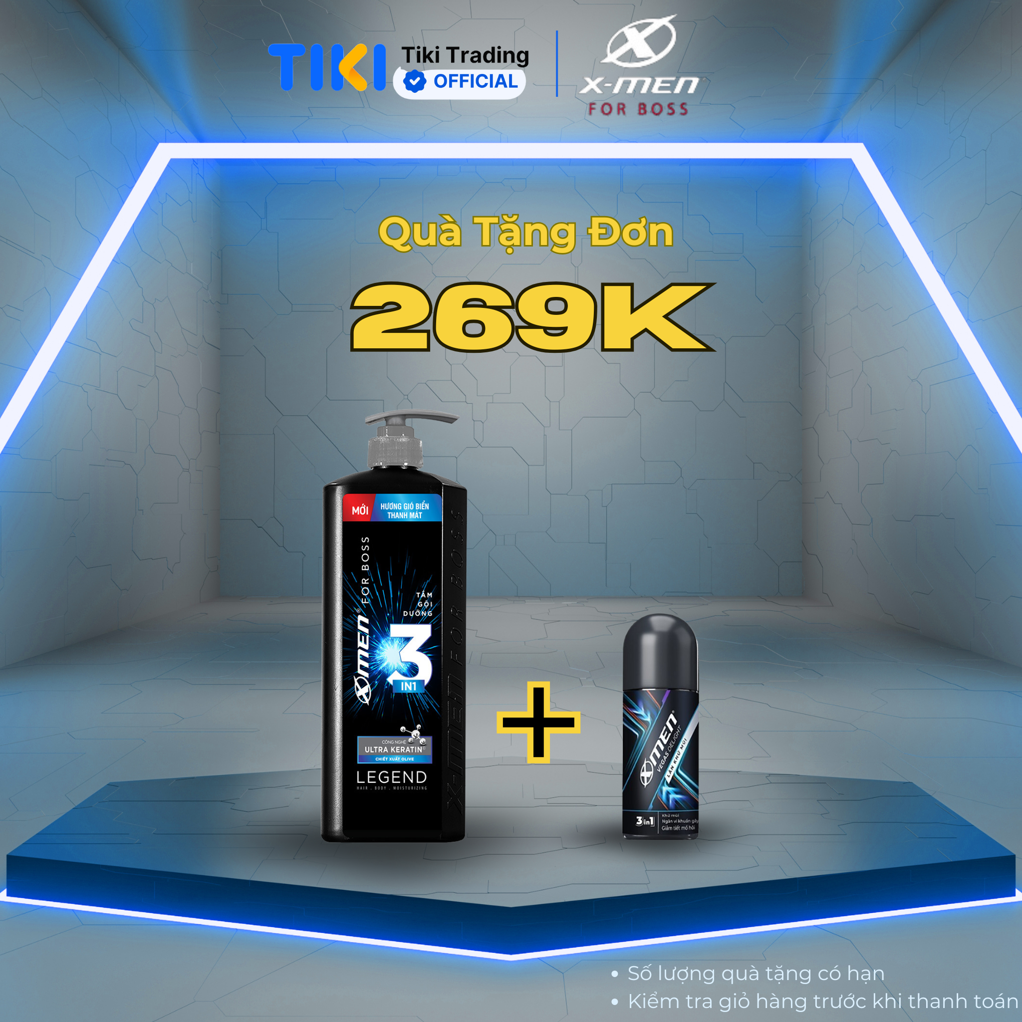 TẮM GỘI 2IN1/3IN1 XMEN FOR BOSS 850G/830G