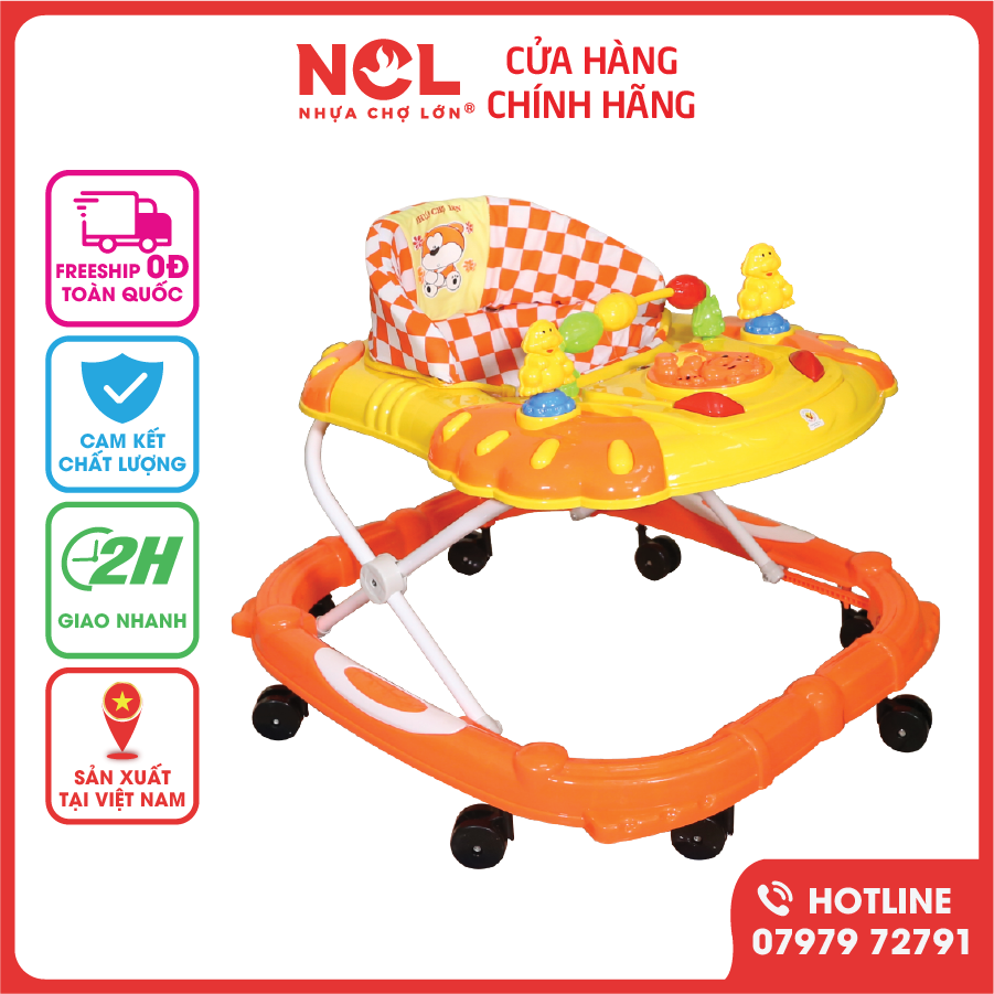 Xe Tập Đi Nhựa Chợ Lớn L4 Gấu Pooh Dành Cho Bé Từ 6 - 12 Tháng - M1531A-XTĐ