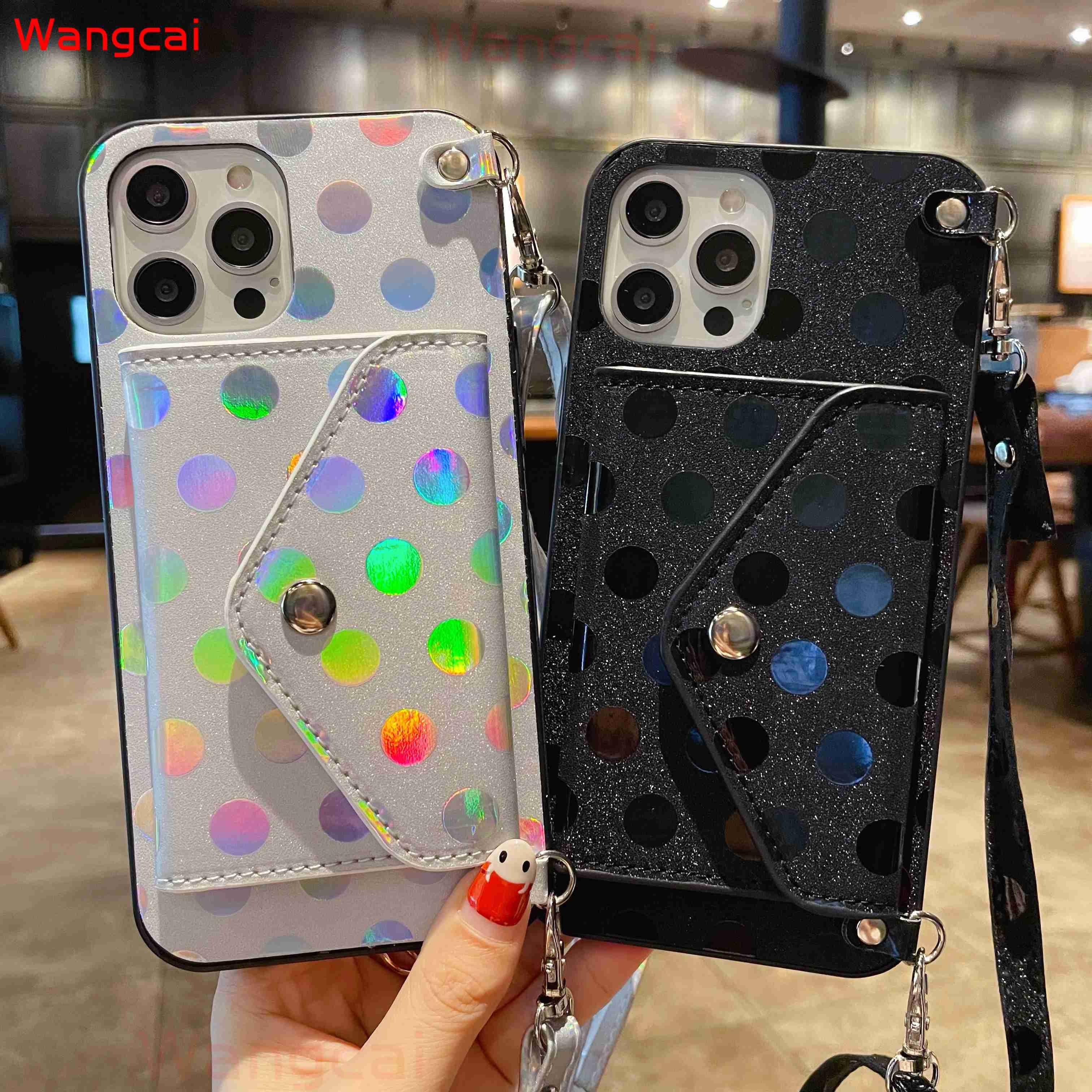 Ốp Lưng Lấp Lánh Có Dây Đeo Cho Oppo Reno 5 4 3 Pro Lite 4f 4g 5g F17 Pro F15 F11 F9 F5 F1S Find X2 Neo Lite