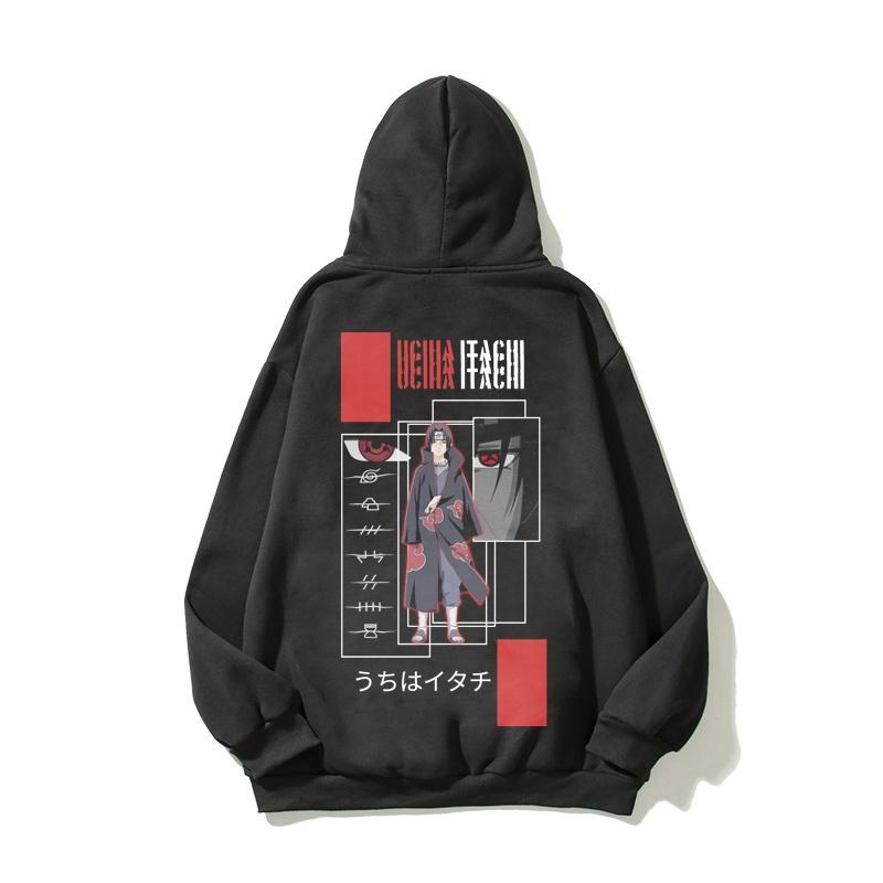 Áo Hoodie Nam Nữ UCHIHA ITACHI Vải Nỉ Ngoại Dầy Nón 2 Lớp Tay Bo Gân, Anam Store