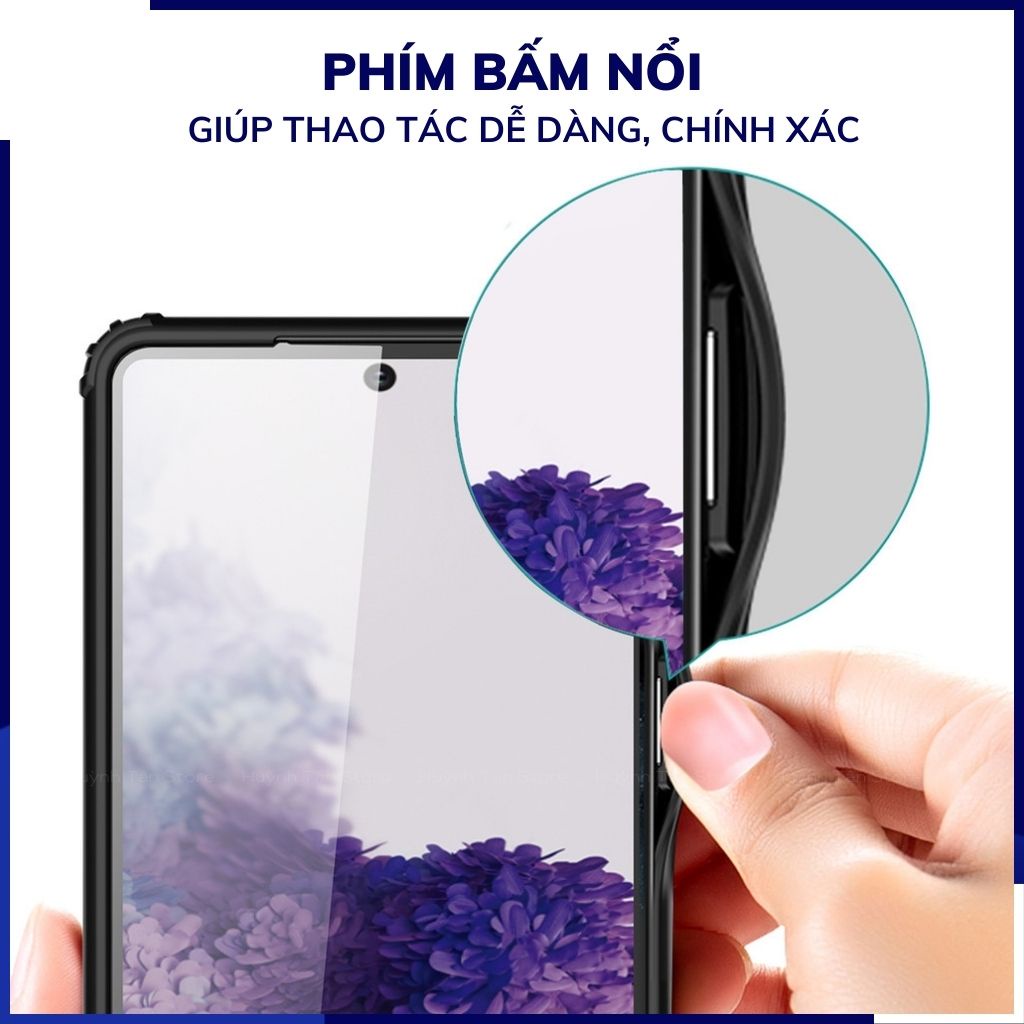 Ốp lưng samsung s20 fe chống sốc bảo vệ camera chống vân tay nhám viền màu ver 2 phụ kiện huỳnh tân store