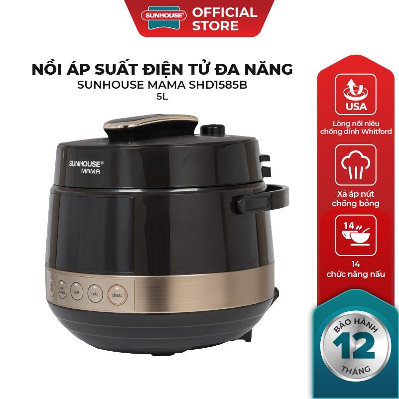 Nồi áp suất điện tử đa năng 5L Sunhouse Mama SHD1585B - hàng chính hãng