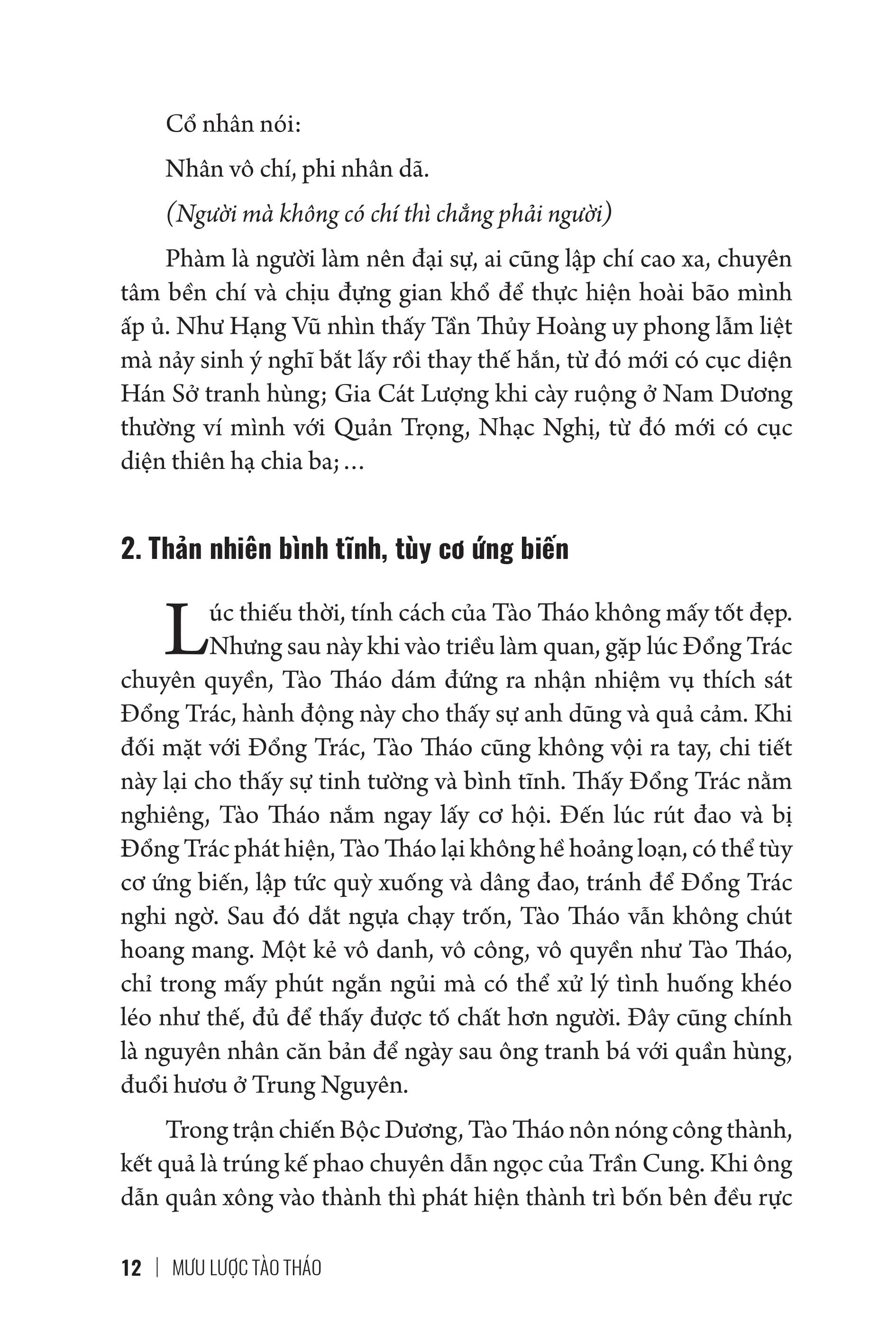 Mưu Lược Trung Hoa - Phần 3. MƯU LƯỢC TÀO THÁO