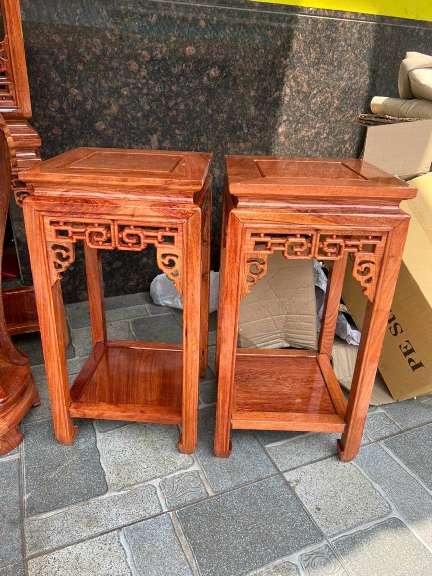 Đôn vuông chiện kê bày đồ trang trí phòng khách cao 40-50-60-70-80 mặt vuông 30 cm