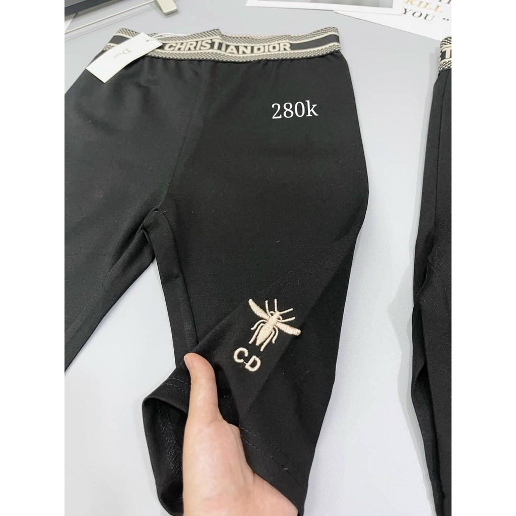 Quần Legging Lửng Quần Ngố Umi Nữ Quần Đùi Phối Cạp Chữ Năng Động - QLLCC