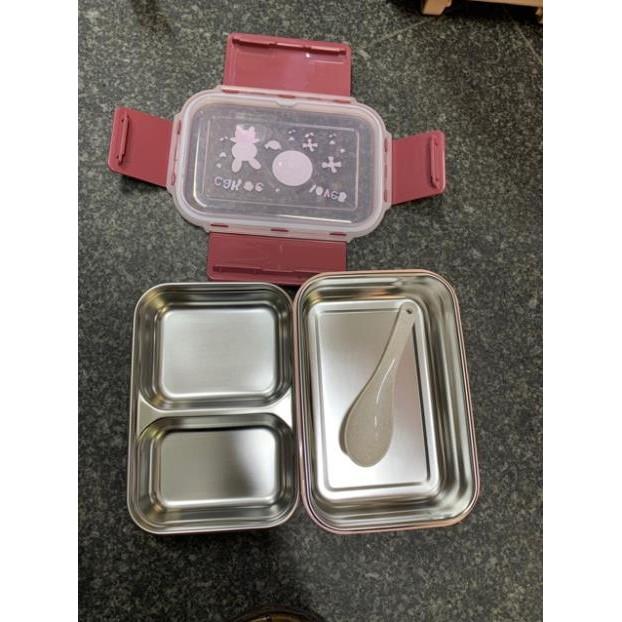 Hộp cơm 2 tầng inox 304 hộp cơm văn phòng cao cấp