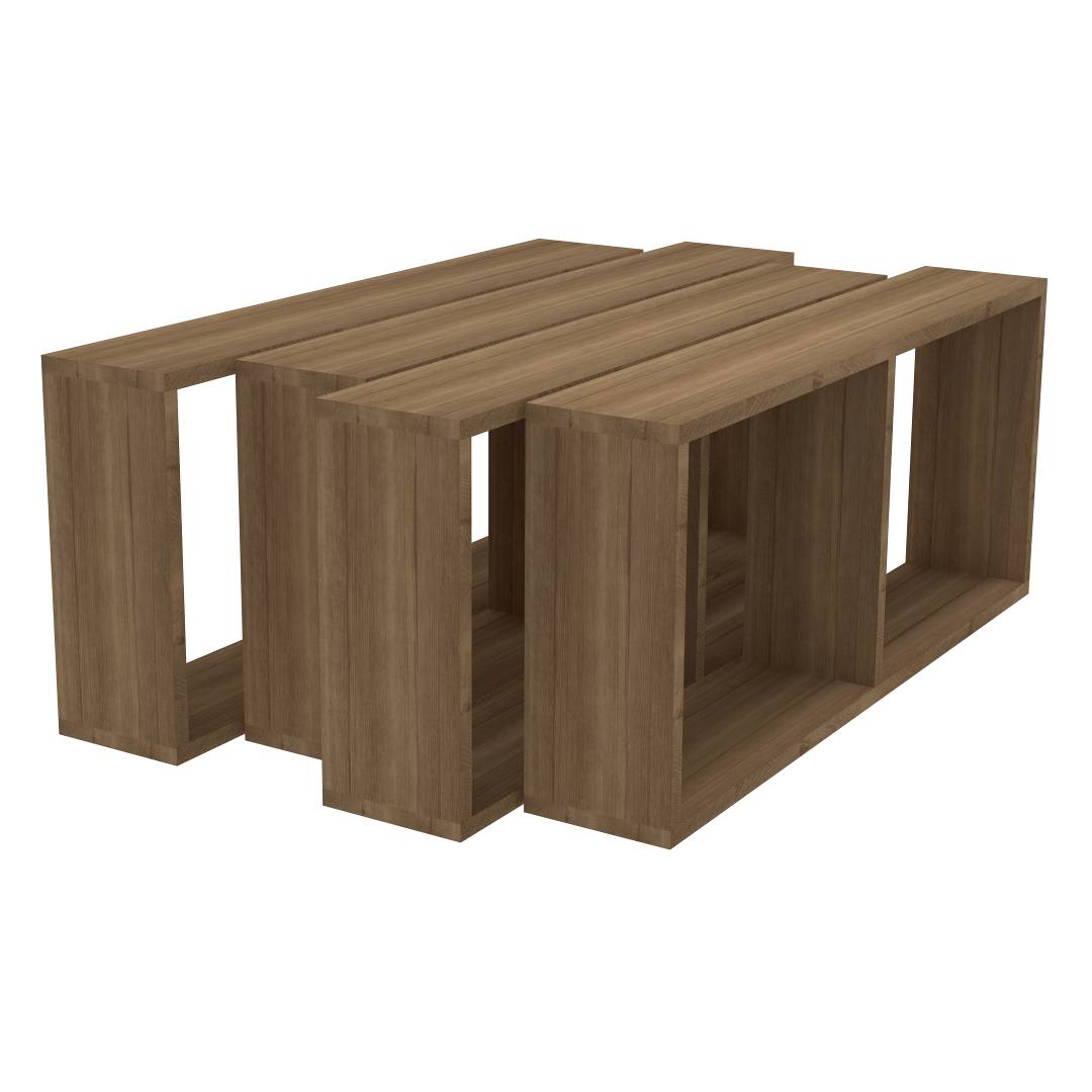 Bàn sofa dáng thấp cho phòng khách SMLIFE Calvin