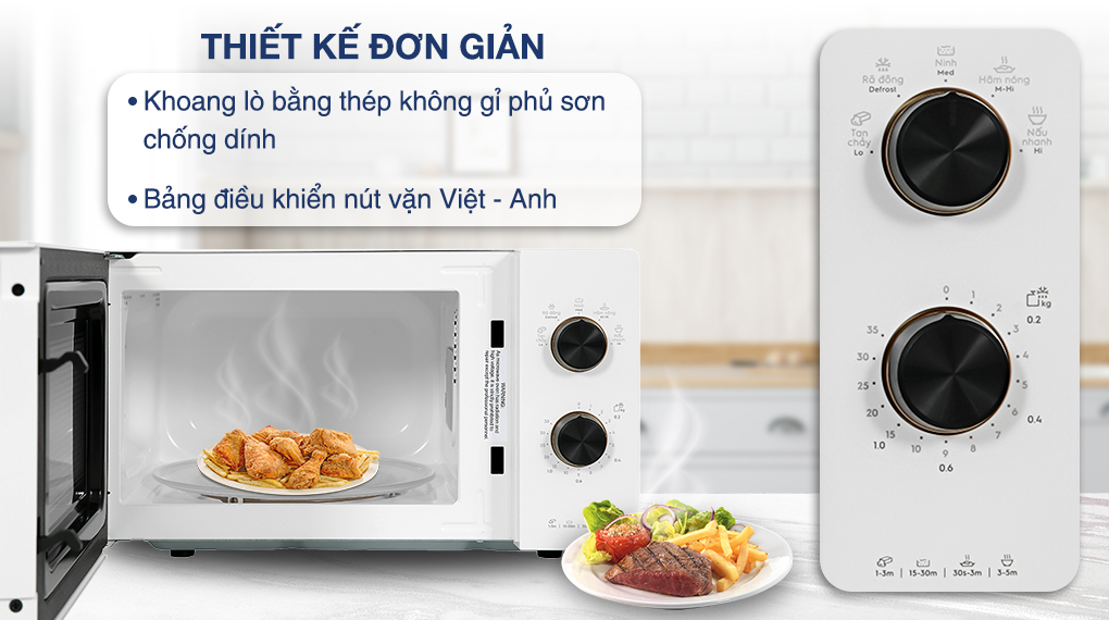 Lò vi sóng Electrolux EMM20K22W 20 lít Hàng chính hãng