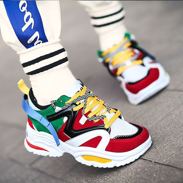 Giày sneaker hàn quốc, thể thao nam trắng, giày nam đen trắng trẻ trung BELIFA STORE mã CLR