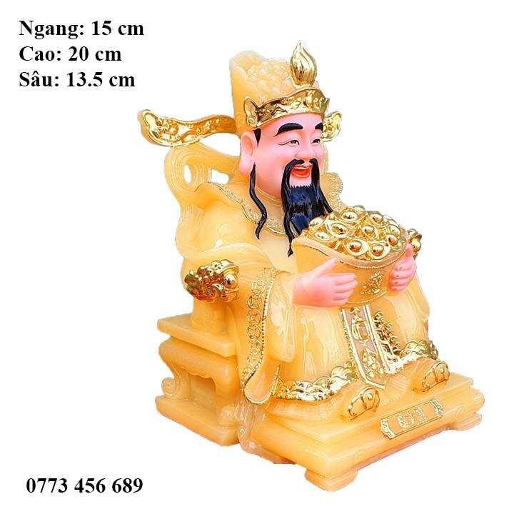 Thần Phát đá nguyên khối cao 20 cm