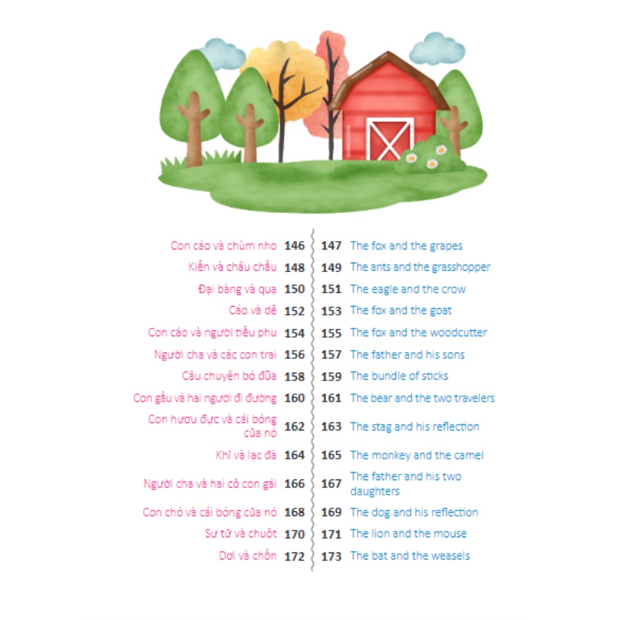 Sách - 100 Truyện Ngụ Ngôn Song Ngữ Anh - Việt Hay Nhất