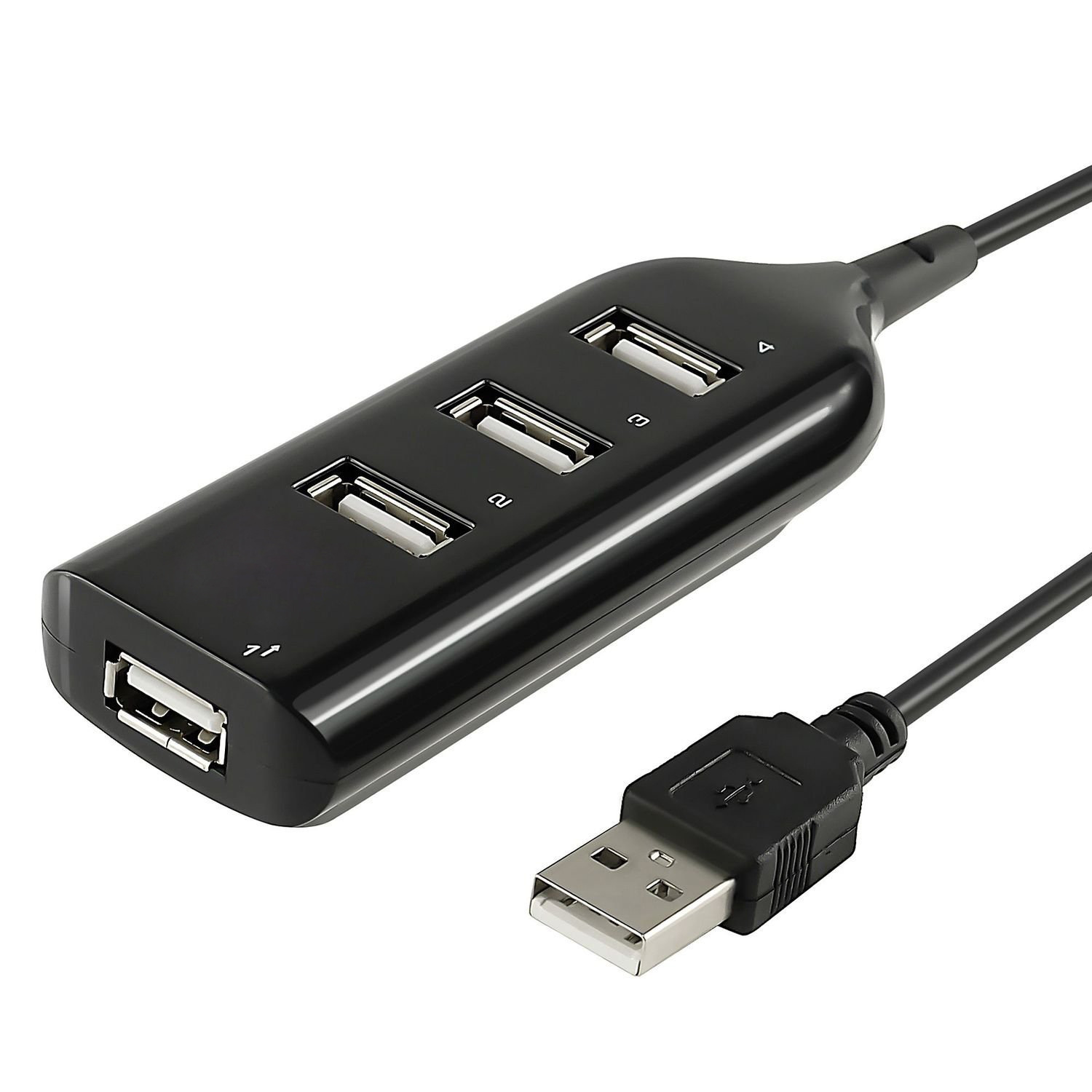 Bộ chia Hub USB 1 cổng ra 4 cổng - đen