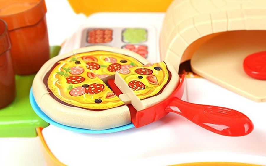 Bộ đồ chơi nhập vai BOWA 8313-Vali làm pizza 22 món