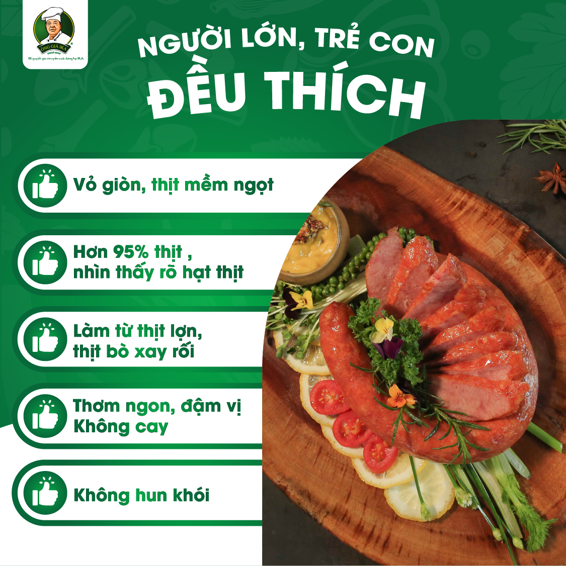 [Chỉ Giao Hà Nội] Xúc xích Nướng BBQ 250g