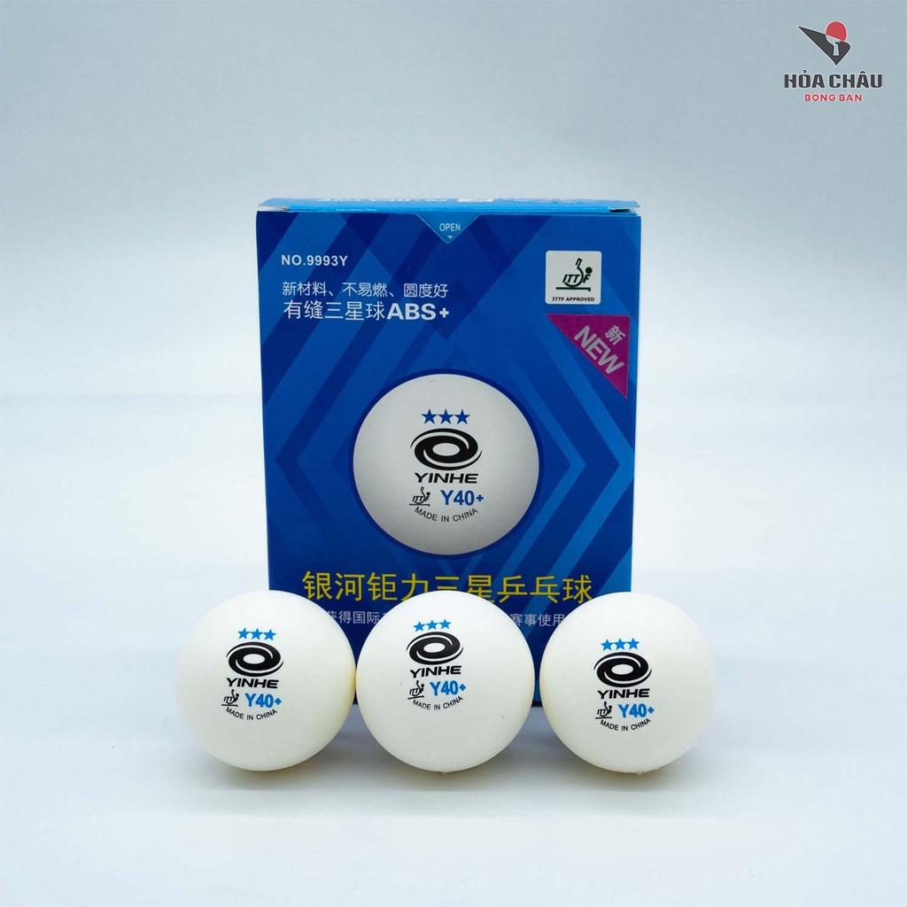 Bóng Yinhe Xanh 3 sao ABS có viền Hộp 6 quả