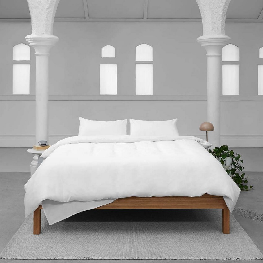 Ga trải giường khách sạn HANVICO by Homemark chất liệu cotton cao cấp dày dặn màu trắng chuẩn 5 sao