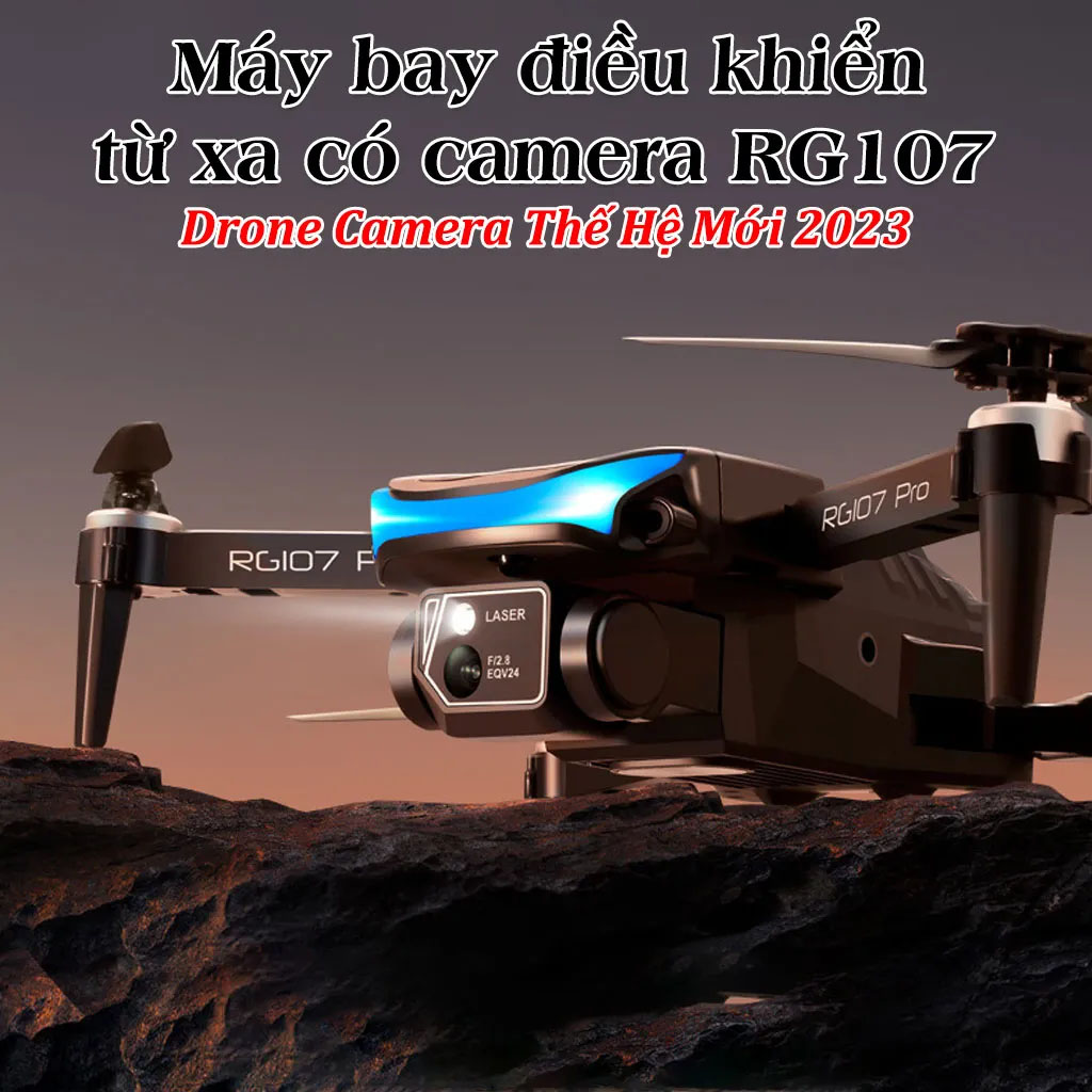 Máy Bay Camera Flycam 8K Tránh Va Chạm - Drone Mini RG 107 Max Giá Rẻ - Chụp Ảnh Chống Rung - Kết Nối WIFI 5G - Hàng Chính Hãng