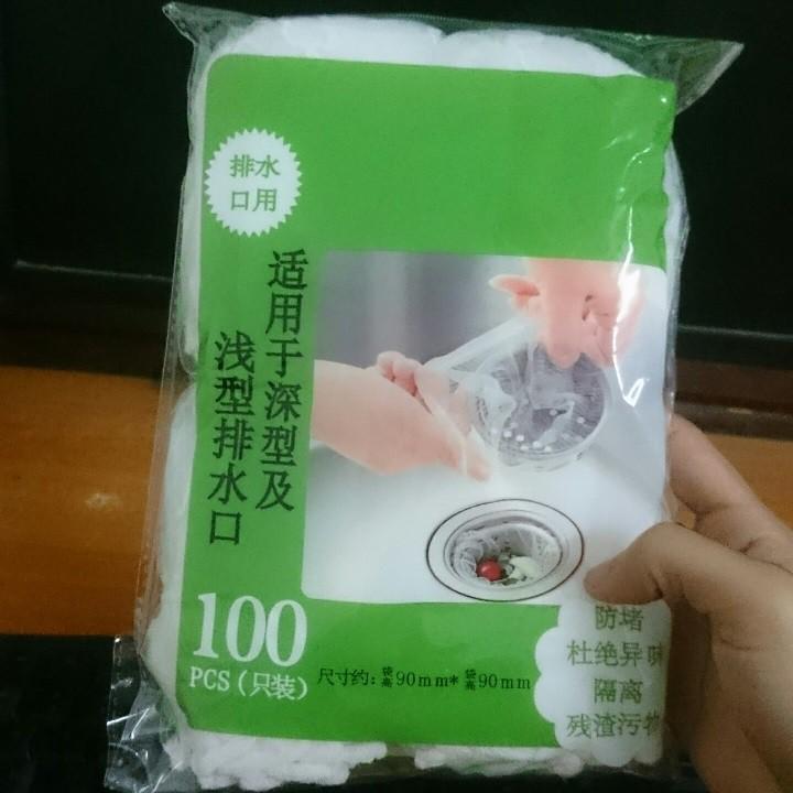 Gói 100 túi lọc rác dùng cho tất cả các loại bồn rửa bát - Tienich247