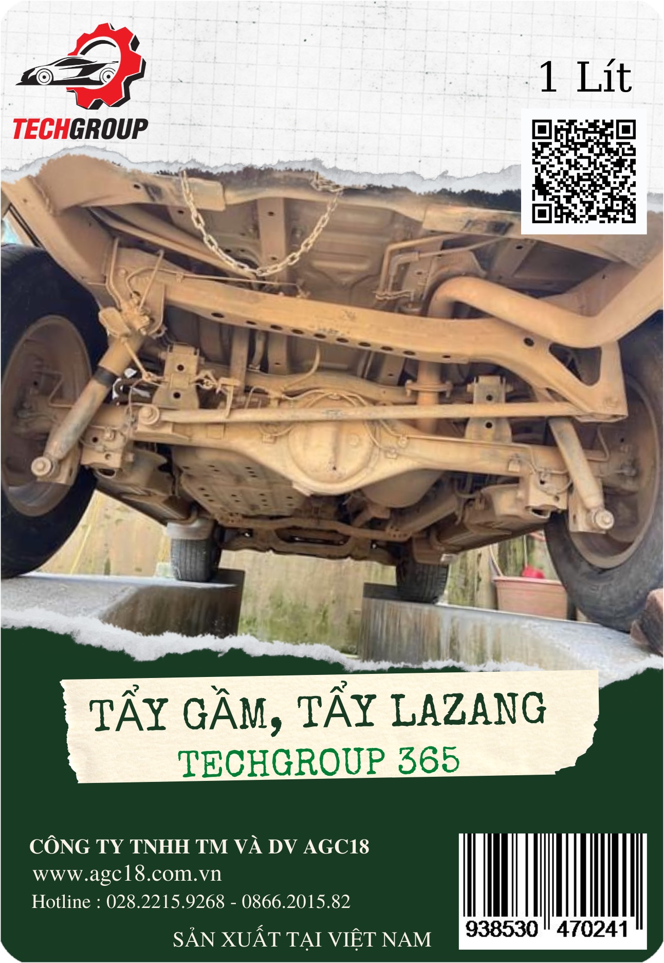 Dung dịch tẩy gầm, Lazang xe ôtô Techgroup 365 (giá đã giảm 10%)