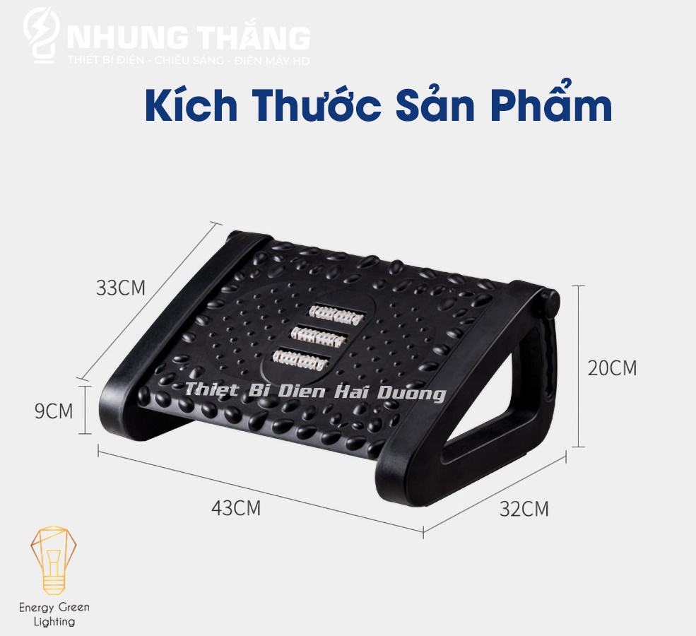 Ghế Kê Chân Văn Phòng CÔNG THÁI HỌC SK-430 Mát Xa - Ghế Gác Chân Văn Phòng Chống Đau Mỏi Toàn Thân - Có Video