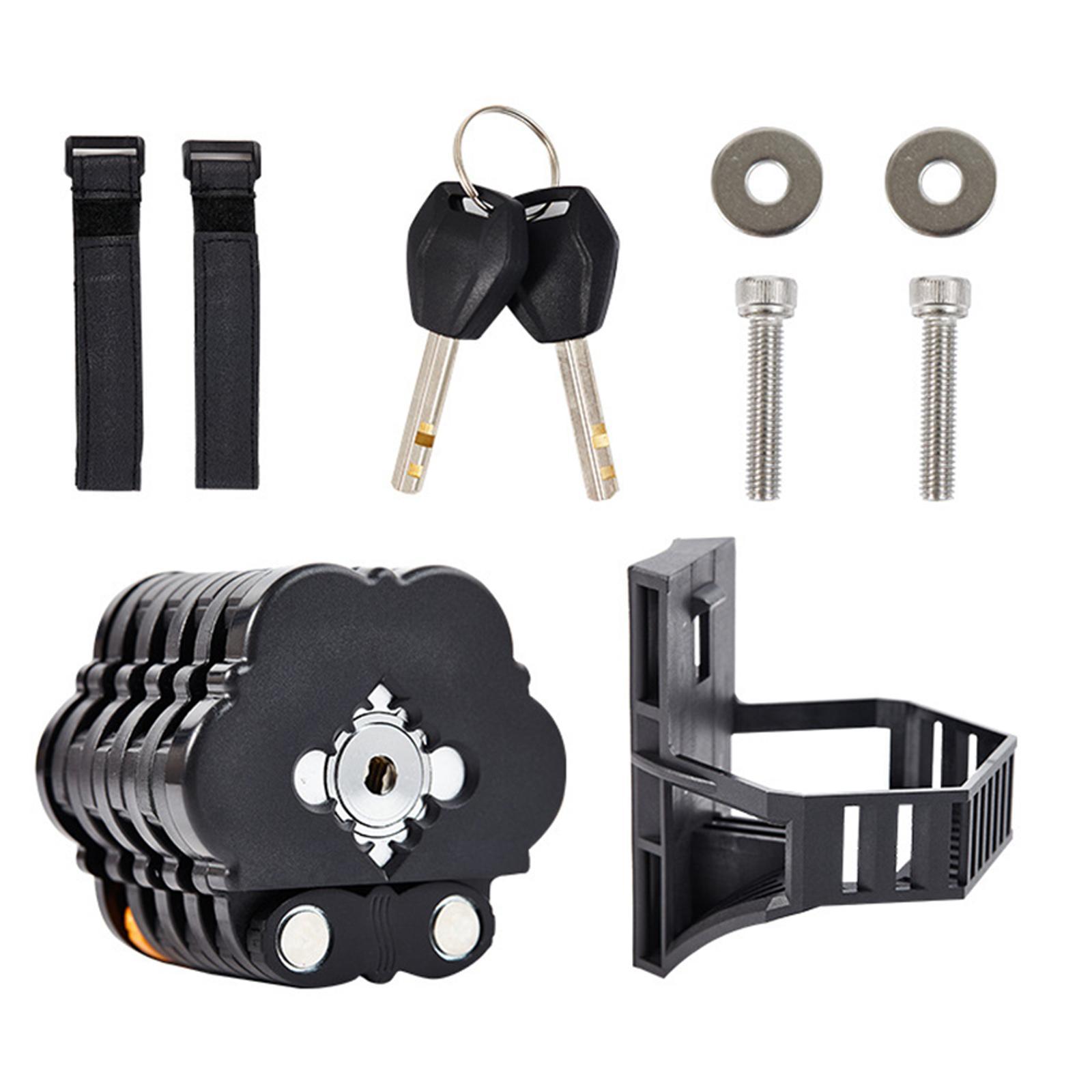 Folding Bike Lock Alloy Steel Strong Lock for Road Bike BMX