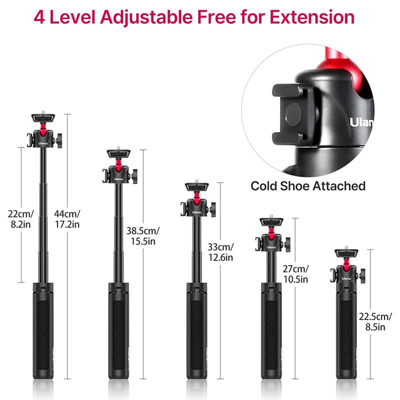 Ulanzi MT-16 Chân máy tính bảng mở rộng có đế lạnh cho micrô Đèn LED lấp đầy video cho điện thoại thông minh Chân máy ảnh SLR Màu sắc: MT-16 với St-07