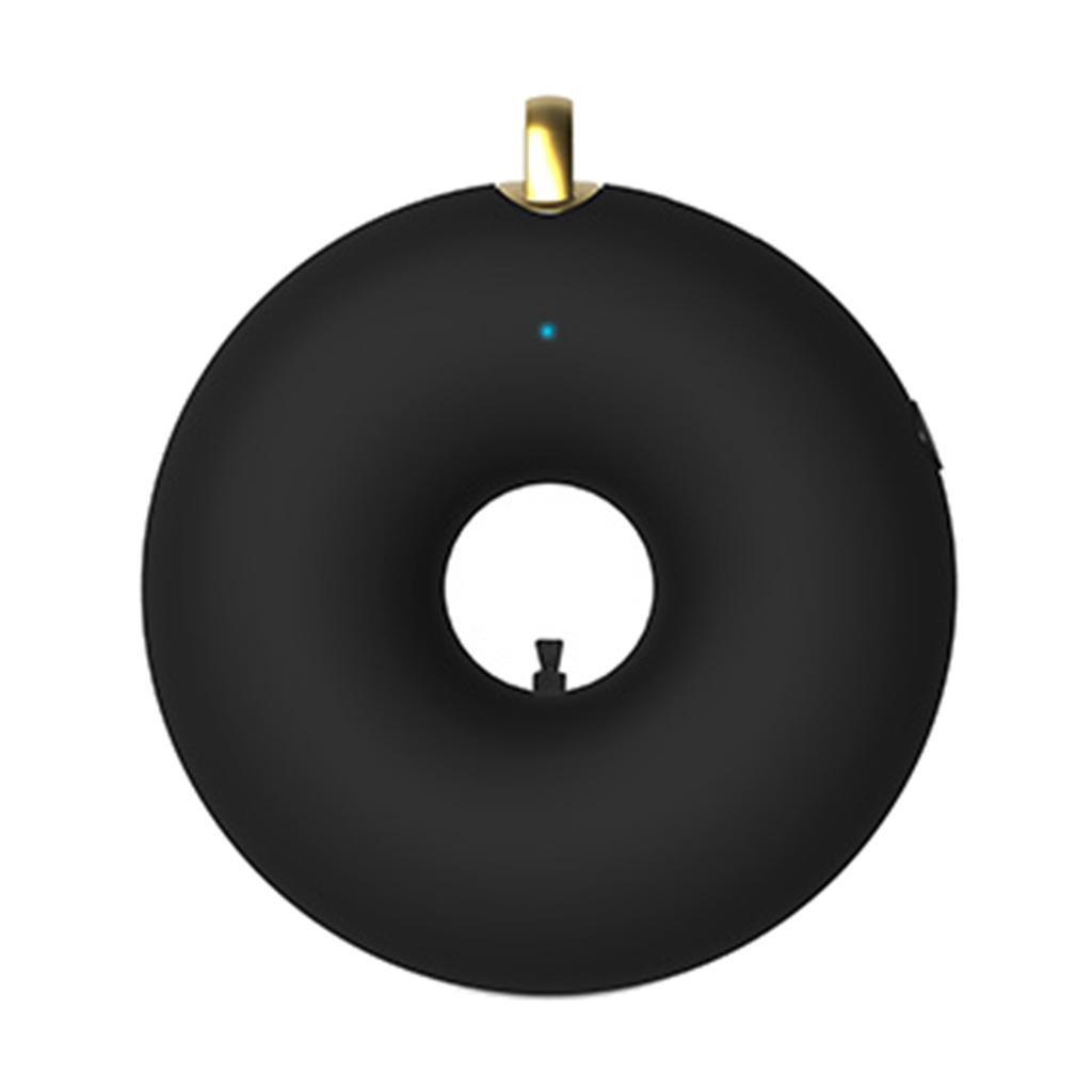 Portable Necklace Air Purifier Mini Wearable Negative Ions Generator Black