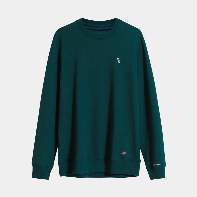 Áo nỉ tay dài thêu logo SSSTUTTER phong cách hàn quốc SSS Sweatshirt