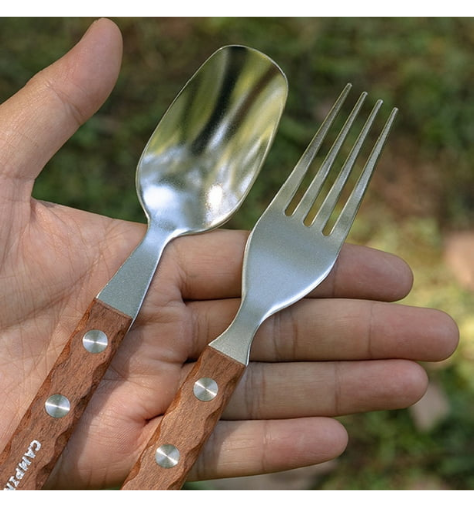 Bộ muỗng nĩa inox Campingmoon CS-23