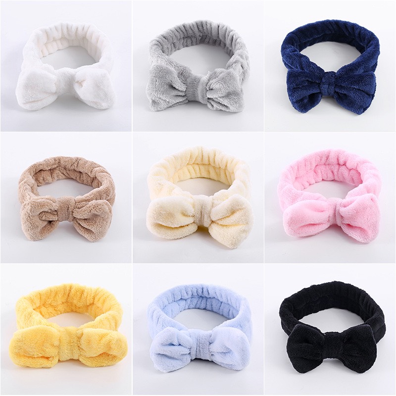 Băng Đô Turban Cài Tóc Nơ To Bản Dễ Thương BD15