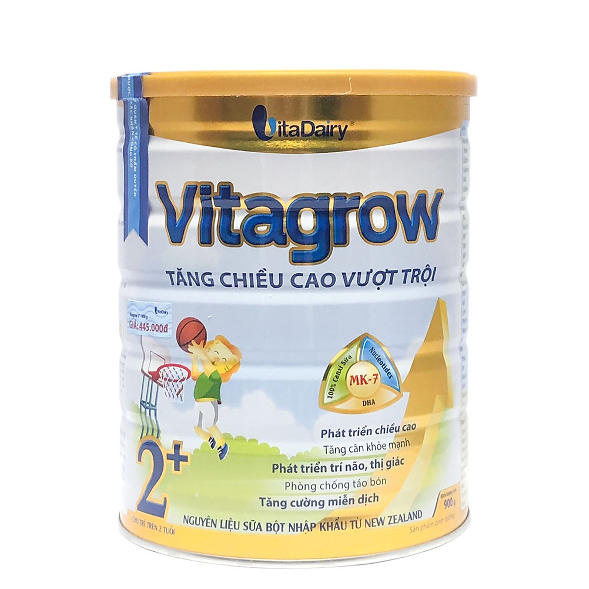 3 Hộp Sữa Bột Vitadairy Vitagrow 2+