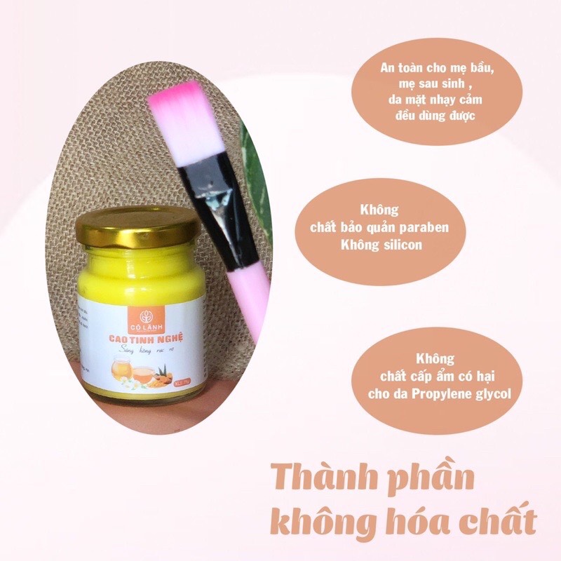 Mặt nạ cao tinh nghệ trắng da mờ thâm nám tàn nhang  75g