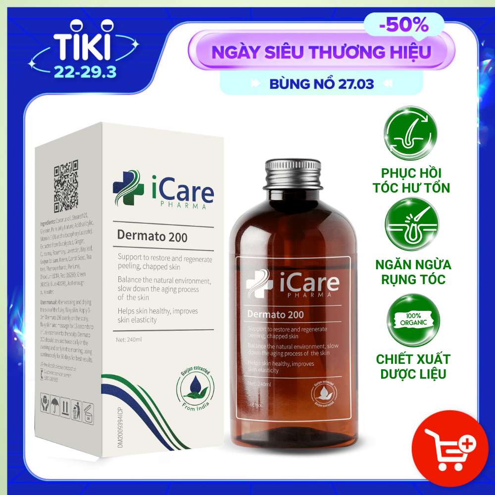 Dermato 200 - Giải Pháp Ngăn Ngừa Rụng Tóc - Nấm Da Đầu - Tóc Hư Tổn