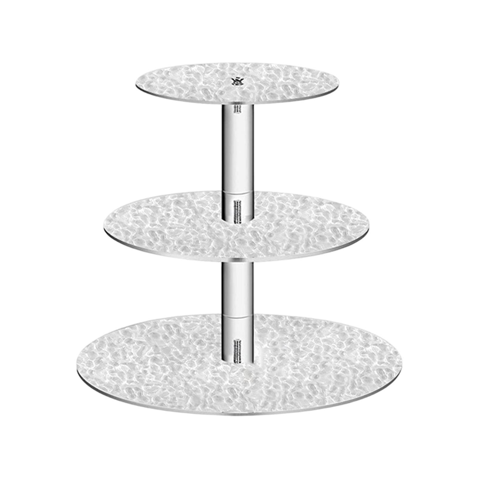 3 Tiered Cake Stand Serving Tray Fruits Home Tea Party Cupcake Display Plate