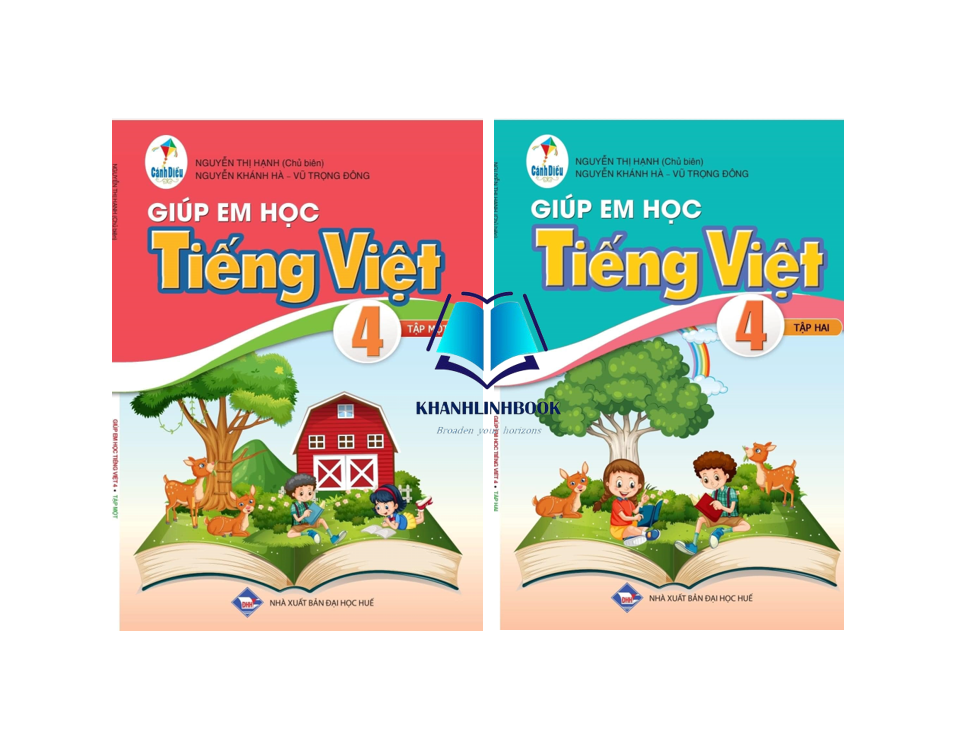 Sách - Combo giúp em học tiếng việt 4 - tập 1 + 2 ( cánh diều )