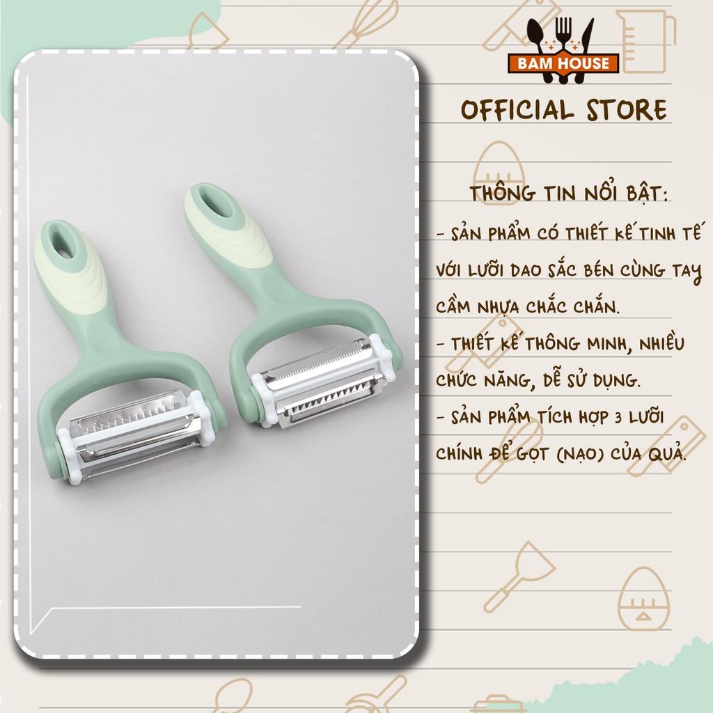 Dao bào 3 lưỡi inox Bam House lưỡi dao xoay nhỏ gọn cao cấp B3L01 - Gia dụng bếp