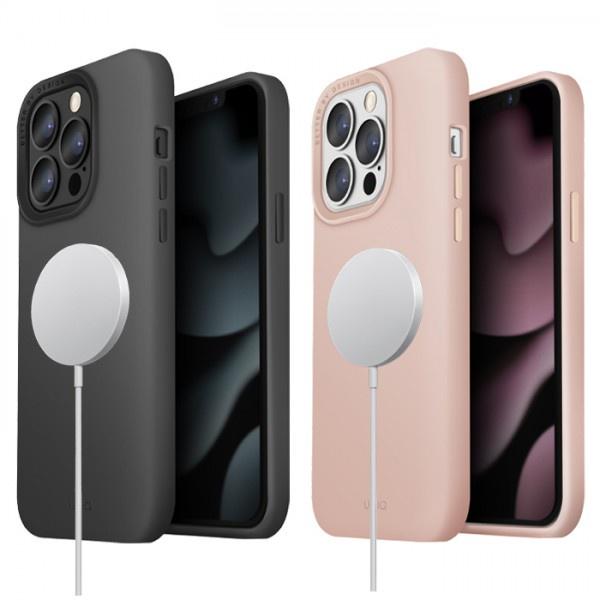 Ốp Lưng dành cho Iphone 13 Pro UNIQ Hybrid MagS-Compatible Lino Hue Kết Cấu Gọn Nhẹ Hỗ Trợ Sạc Nhanh - Hàng chính hãng