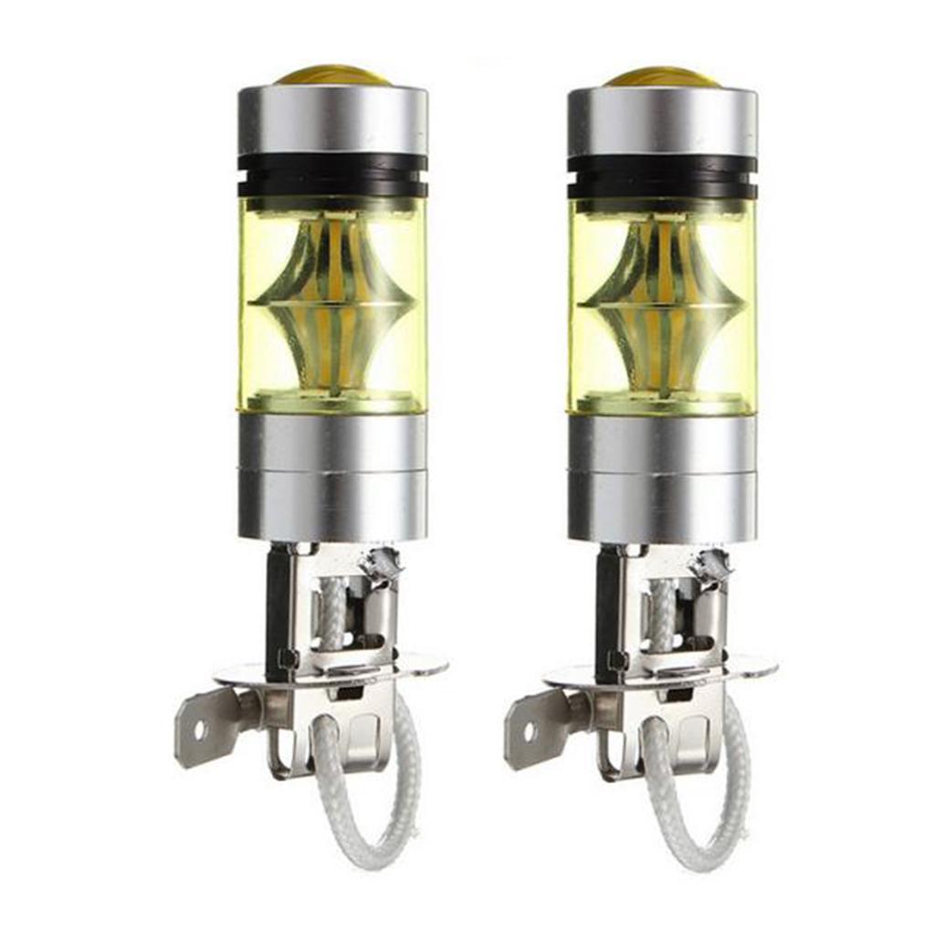 2x Mini Car   LED   Yellow 2323  Fog Driving Light Bulb