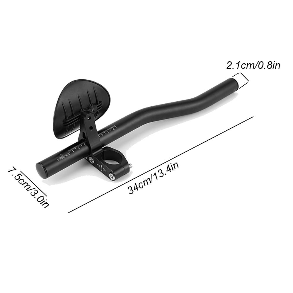 Tay nghỉ hợp kim nhôm cho xe đạp với đệm mút hấp thụ chống sốc lớn, chiều dài có thể điều chỉnh