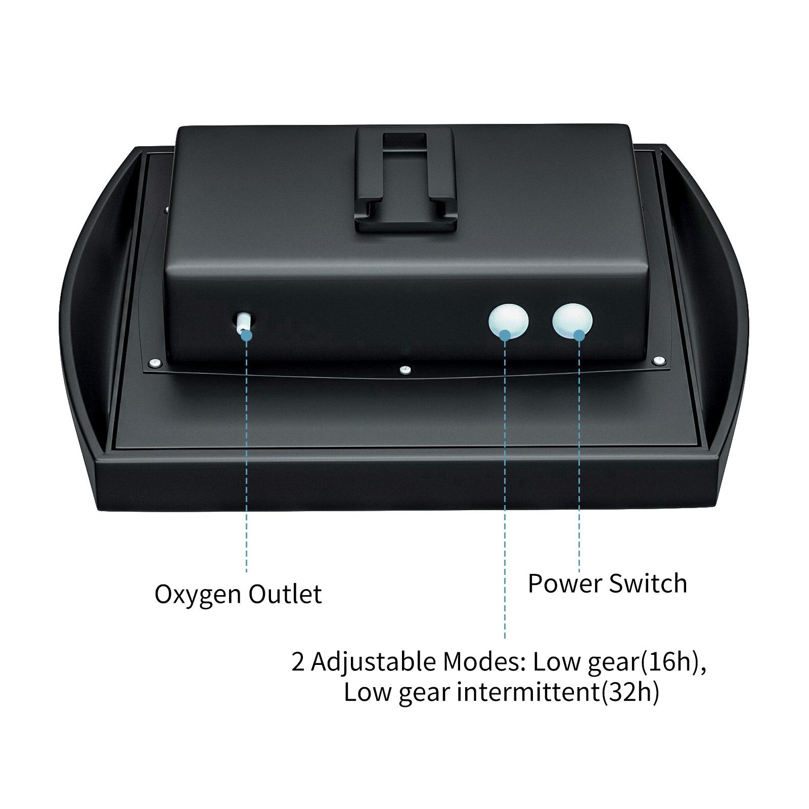 Máy Bơm Ôxy Năng Lượng Mặt Trời Cắm Vào 6V 2W Với Ống 8,2Ft