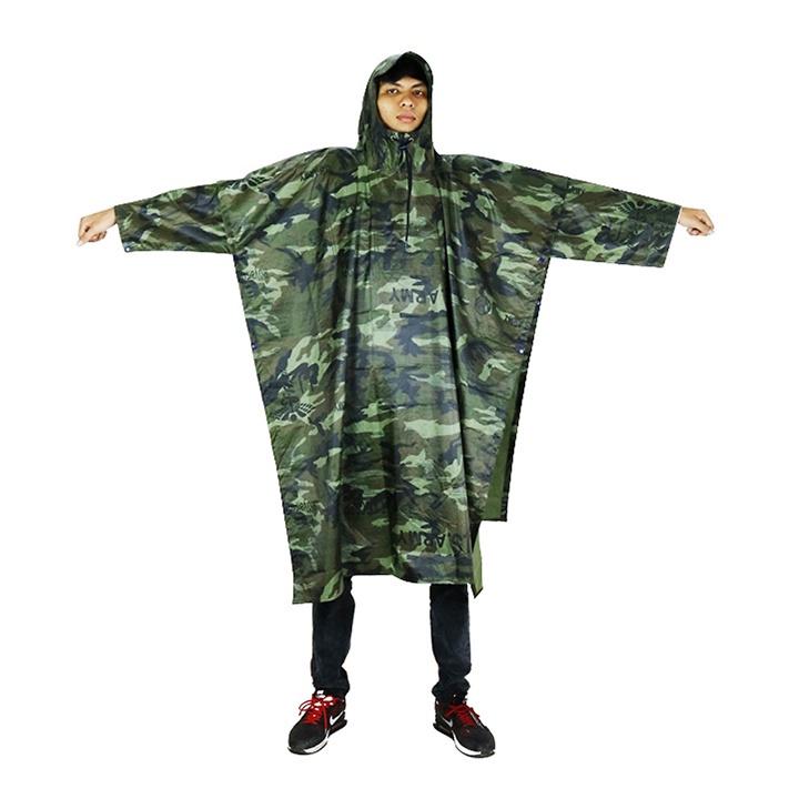 Áo Mưa Cánh Dơi Cao Cấp Màu Rằn Ri