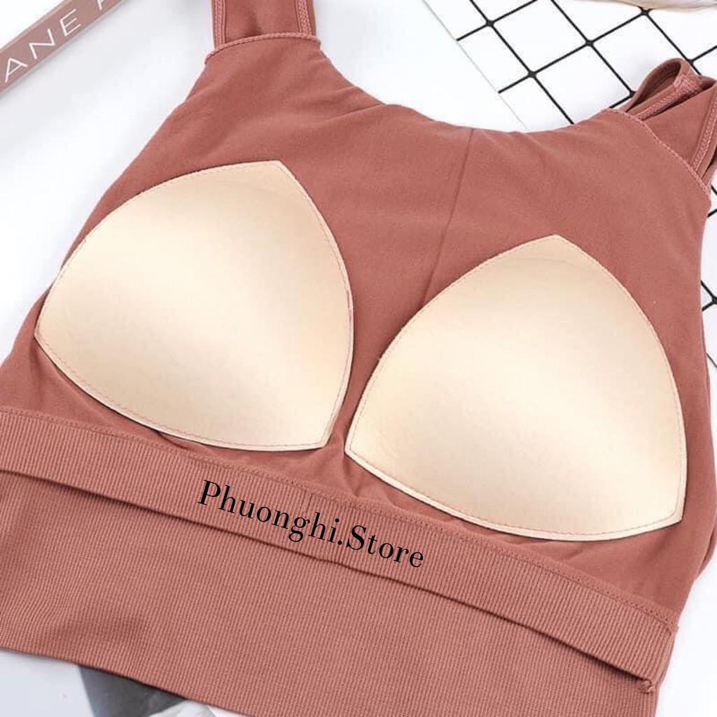(Ảnh Thật) Bra Thể Thao, Áo Sát Nách, Áo Ba Lỗ Thể Thao, Áo Croptop Thể Thao Co Dãn