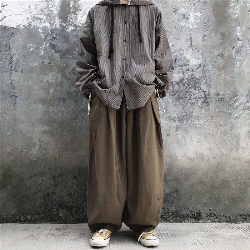 Quần ulzzang unisex ống siêu rộng mới