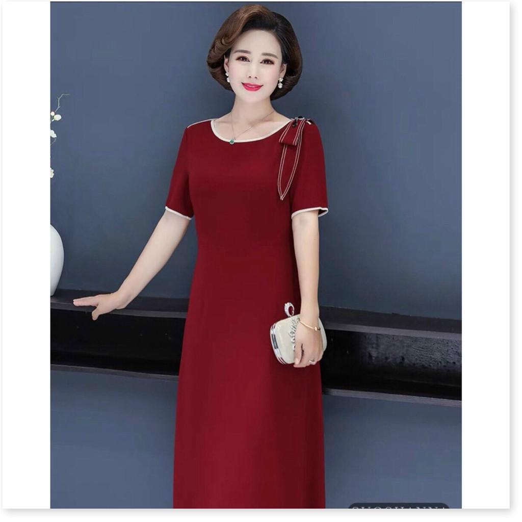 ĐẦM COTTON LẠNH SUÔNG VAI NƠ CÀI PHỤ KIỆN THỜI TRANG VINA 1HIT FASHION