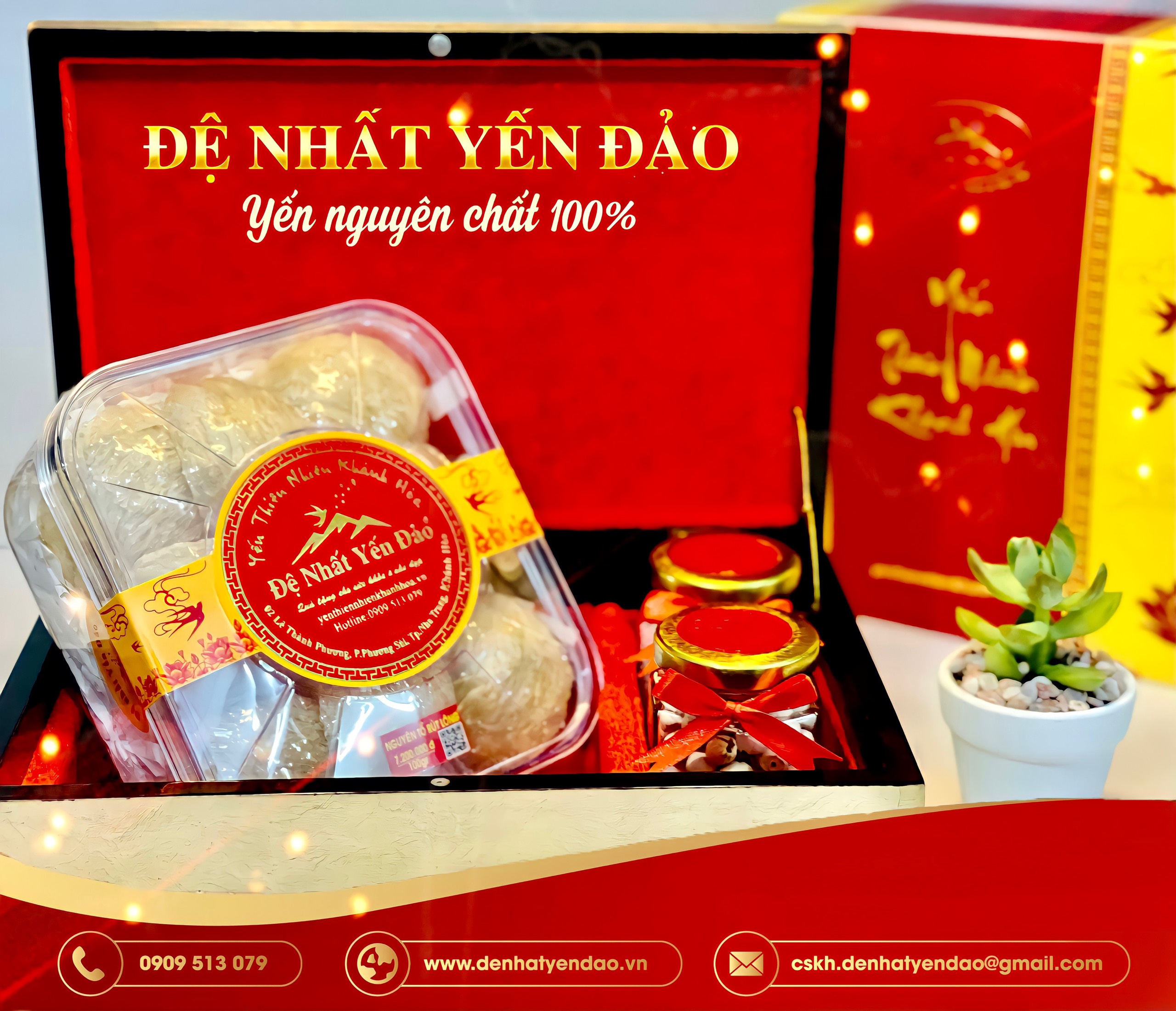 Yến Khánh Hòa - Nguyên Tổ Rút Lông [Hộp 50g] - Đệ Nhất Yến Đảo - Tăng cường sức đề kháng - Bổ phổi - Hỗ trợ điều trị ung thư - Điều hòa huyết áp - Cải thiện giấc ngủ - Bổ khí dưỡng nhan - Tăng cường sinh lực nam nữ