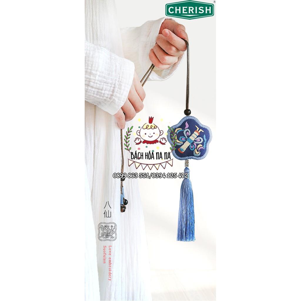 Bộ kit tự thêu túi thơm TRƯỜNG CA HÀNH, DIY túi thơm handmade cổ trang- tự làm kit thêu tay bách hóa na na