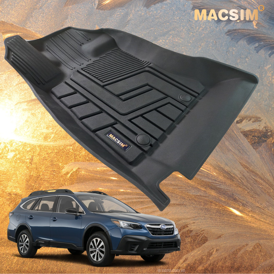 Thảm lót sàn xe ô tô Subaru Outback 2020- tới nay, Nhãn hiệu Macsim chất liệu nhựa TPE đúc khuôn cao cấp.
