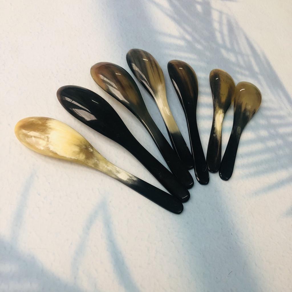 Thìa/Muỗng Sừng Vàng 12cm, Thìa Ăn Cơm, Chè, Phụ Kiện Nhà Bếp An Toàn Cho Sức Khỏe