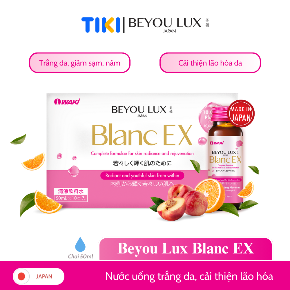 Nước uống làm đẹp da BEYOU LUX Blanc EX Giúp Trắng Da, Cải Thiện Lão Hóa từ Nhật Bản