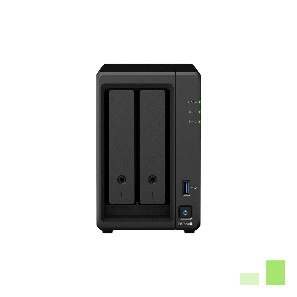 Thiết bị lưu trữ mạng Synology DS720+ (Đen) - Hàng chính hãng 100%